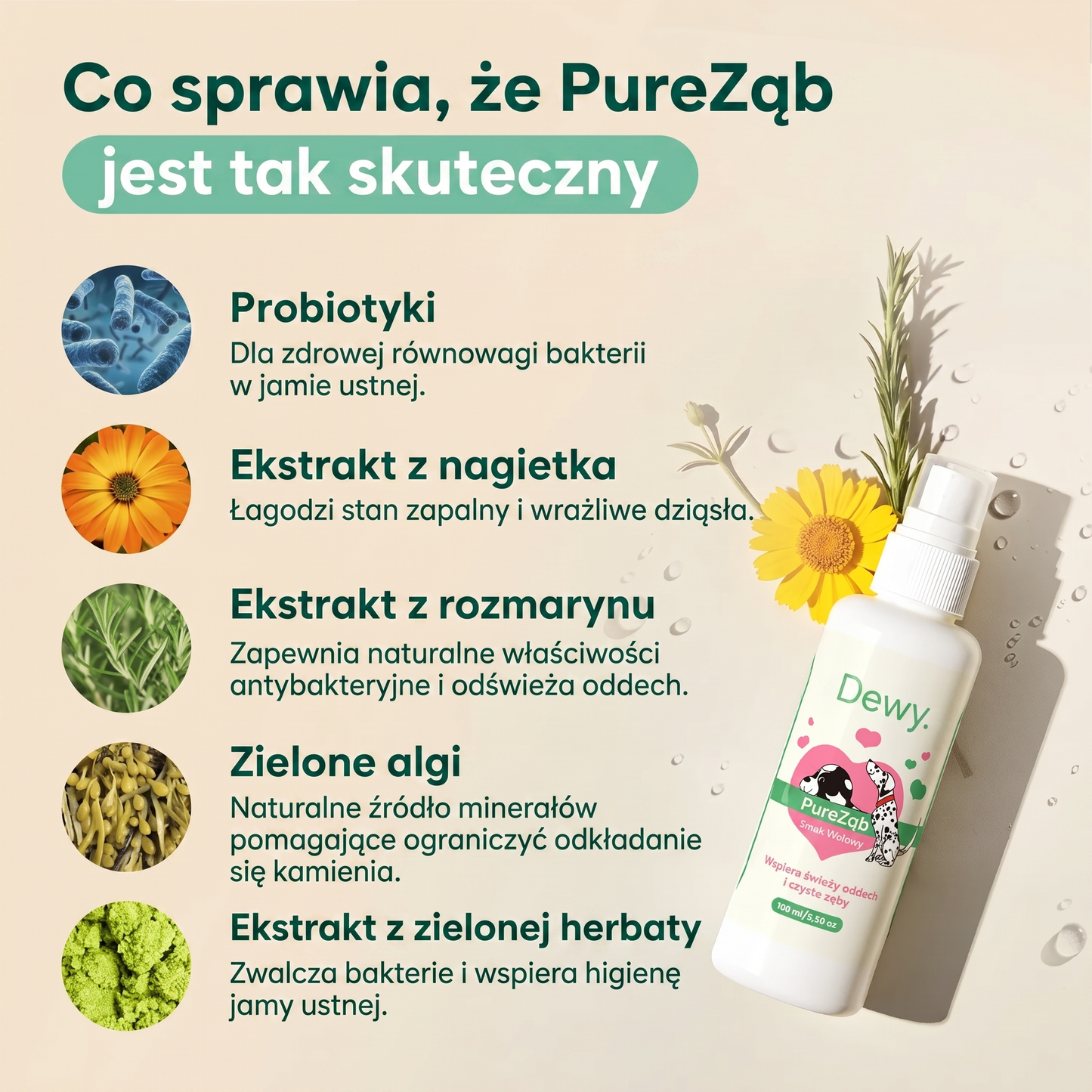 PureZąb — Spray Dentystyczny dla Psów