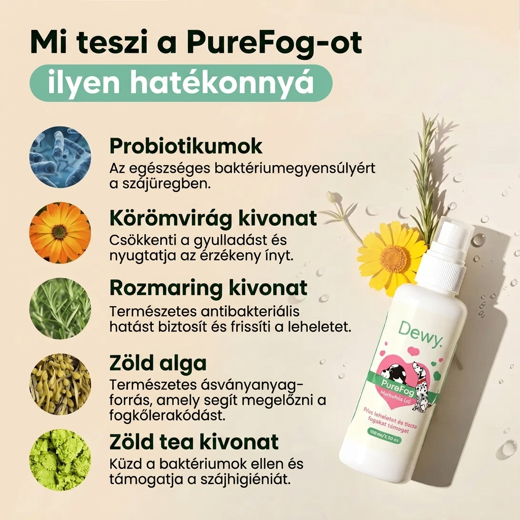 PureFog — Fogápoló Spray Kutyáknak