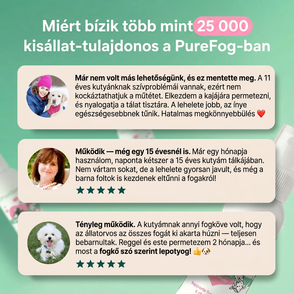 PureFog — Fogápoló Spray Kutyáknak