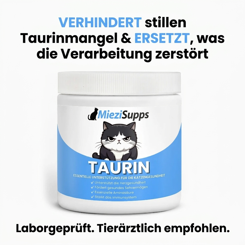 Stoppe den stillen Mangel, bevor du die ersten Anzeichen bemerkst – mit MieziSupps™ Taurin