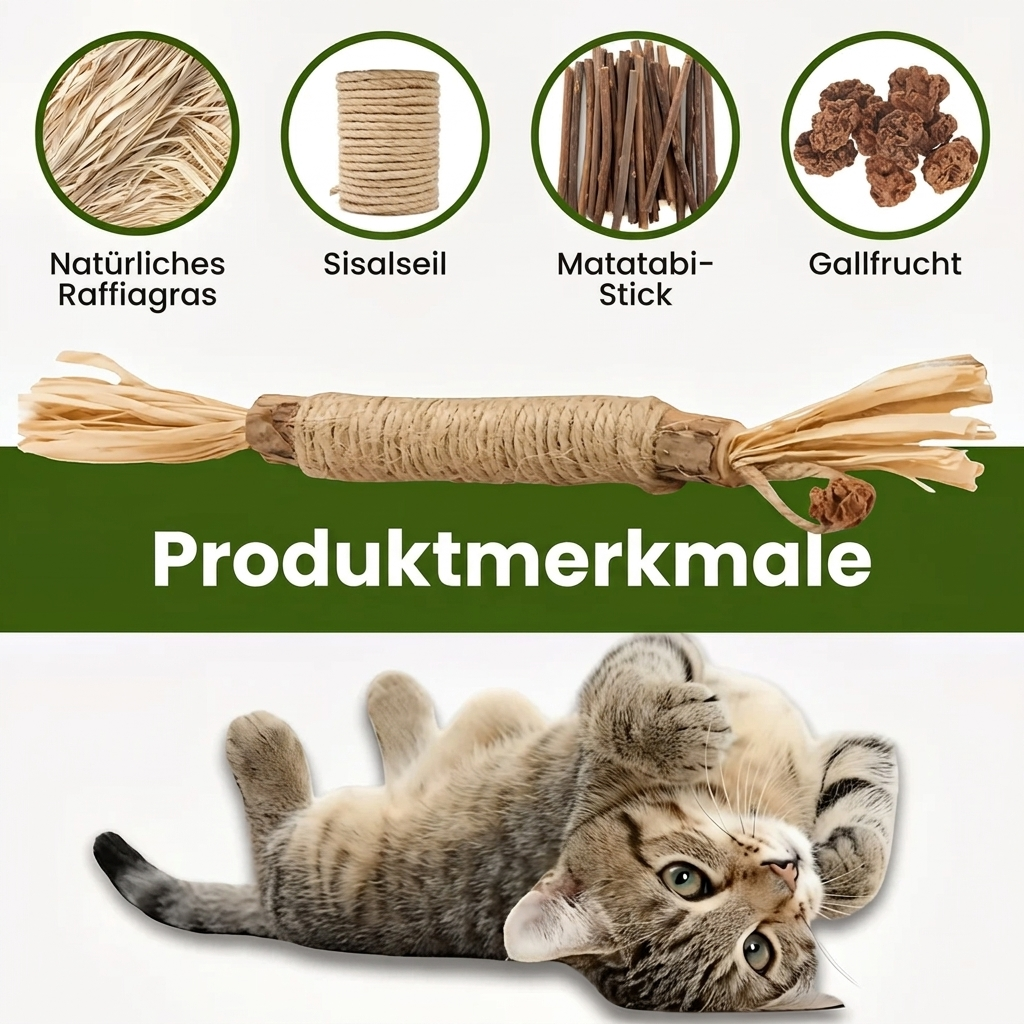 MieziSticks — Natürliche Matatabi Zahnpflege-Sticks für Katze