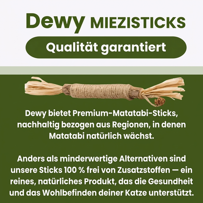 MieziSticks — Natürliche Matatabi Zahnpflege-Sticks für Katze