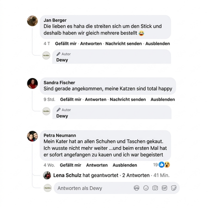 MieziSticks — Natürliche Matatabi Zahnpflege-Sticks für Katze